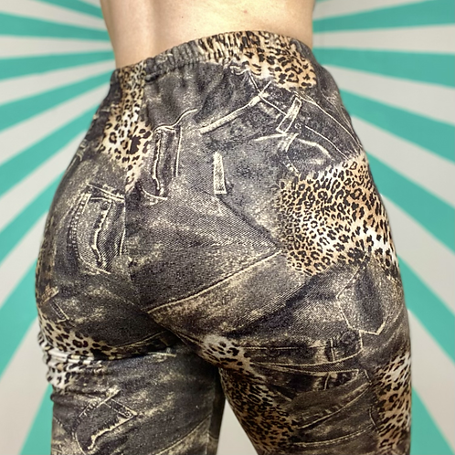 Animal Print Fleece Leggings