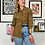 Thumbnail: Animal Print Vintage Blouse