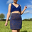 Thumbnail: Navy Animal Print Skirt