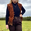 Thumbnail: Brown Suede Tassle Waistcoat
