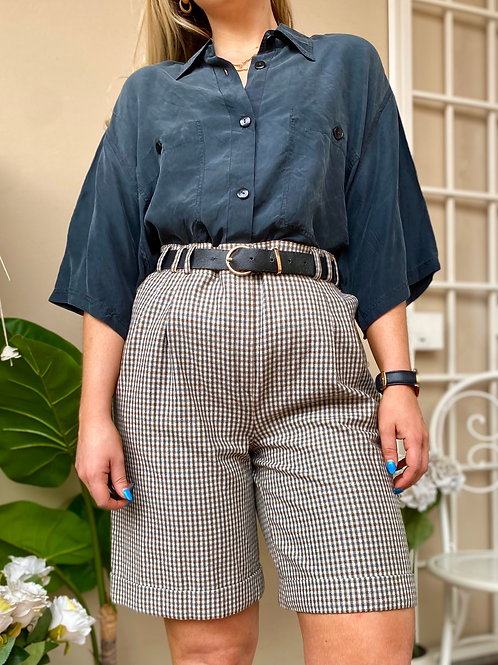 Cheque Highwaist Shorts