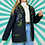Thumbnail: Charcoal Floral Knit Cardigan