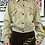 Thumbnail: Cream Cropped Denim Jacket