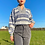 Thumbnail: Grey Funky Knit Jumper 