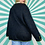 Thumbnail: Charcoal Floral Knit Cardigan