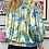 Thumbnail: Blue Floral Round Neck Blouse