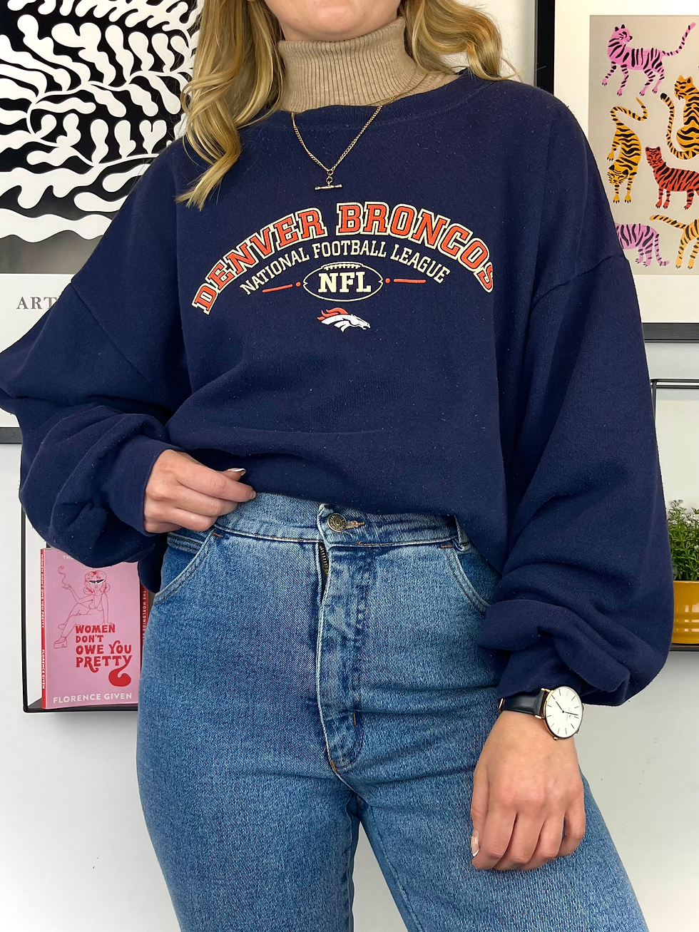 Vintage NFL Navy Crewneck
