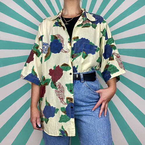 Cream Funky Vintage Shirt