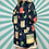 Thumbnail: Vintage Navy Floral Blouse