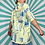 Thumbnail: Green Retro Vintage Blouse