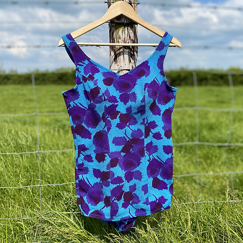 Blue Floral Swimsuit 