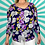 Thumbnail: Purple Floral Vintage Blouse