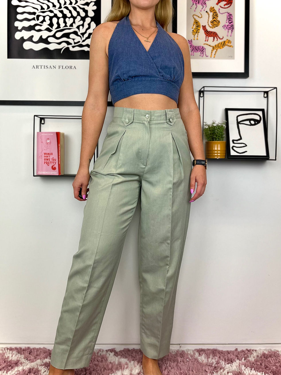 Mint Highwaist Suit Pants
