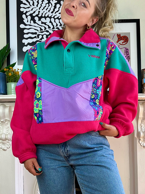Pink Funky Vintage Fleece