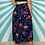 Thumbnail: Vintage Navy Floral Skirt