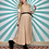 Thumbnail: Beige Chequered Maxi Dress