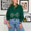 Thumbnail: Green Retro Golf Polo Sweater