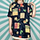 Thumbnail: Vintage Navy Floral Blouse