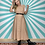 Thumbnail: Beige Chequered Maxi Dress