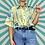 Thumbnail: Green Retro Vintage Blouse