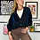 Thumbnail: Vintage Navy Funky Knit Cardigan