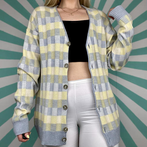 Vintage Pastel Yellow Cardigan