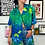 Thumbnail: Blue Floral Vintage Blouse