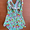 Thumbnail: Blue Floral Vintage Swimsuit