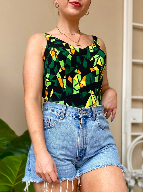 Green Retro Vintage Swimsuit