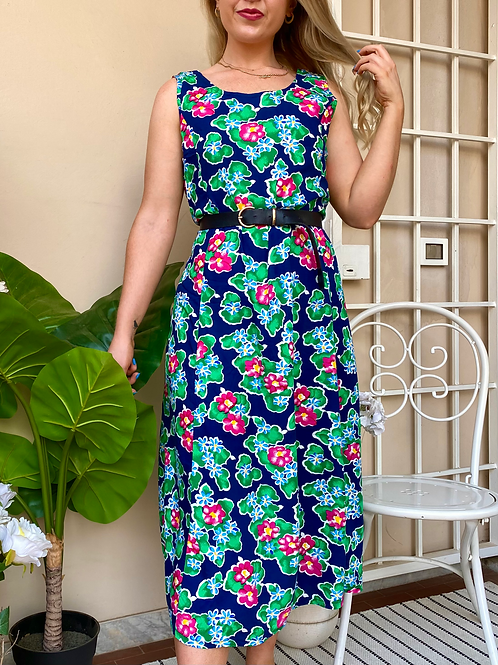 Navy Floral Maxi Dress