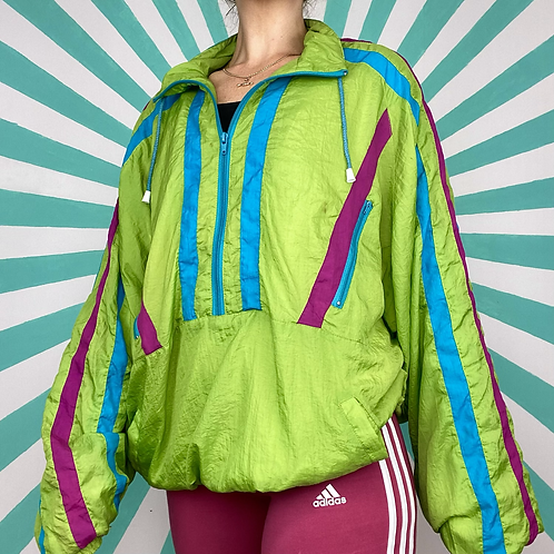 Green Retro Windbreaker 