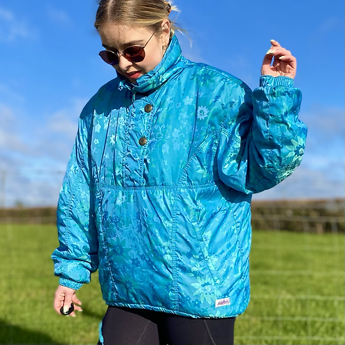Blue Floral Ski Jacket