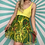 Thumbnail: Green Sheer Mini Skirt