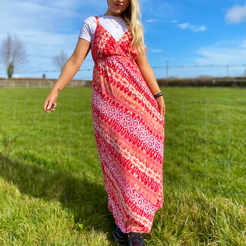 Pink Funky Maxi Dress 
