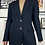 Thumbnail: Vintage Navy Pinstripe Wool Blazer