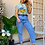 Thumbnail: Blue Floral Silk Crop