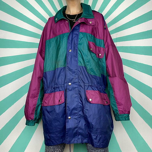 Colour Block Rain Jacket
