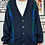 Thumbnail: Vintage Navy Funky Knit Cardigan