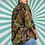 Thumbnail: Green Retro Pattern Blouse 
