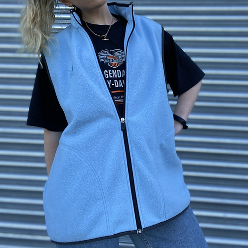 Baby Blue Sleeveless Fleece