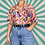 Thumbnail: Pink Floral Vintage Blouse