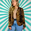 Thumbnail: Brown Velvet Floral Blazer