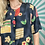 Thumbnail: Vintage Navy Floral Blouse