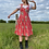 Thumbnail: Pink Floral Vintage Dress
