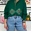 Thumbnail: Green Retro Golf Polo Sweater